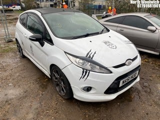 Location: North Woolwich - 2011 FORD FIESTA ZETEC S 3 Door Hatchback REG: NA61HUO, Keys: No, MOT Expiry date: 03/03/2025, 1596 Petrol, 5 Speed Manual Petrol, Former Keepers: 8