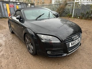 Location: North Woolwich - 2010 AUDI TT S LINE SP EDITION TFSI Convertible REG: NA10CUW, Keys: No, MOT Expiry date: 09/07/2025, 1984 Petrol, 6 Speed Manual Petrol, Former Keepers: 8