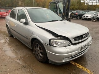 Location: North Woolwich - 2005 VAUXHALL ASTRA ENJOY 16V 5 Door Hatchback REG: DK05SRO, Keys: No, MOT Expiry date: 15/09/2025, 1389 Petrol, 5 Speed Manual Petrol, Former Keepers: 8