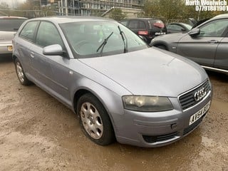 Location: North Woolwich - 2004 AUDI A3 SPECIAL EDITION 3 Door Hatchback REG: AV54BDY, Keys: No, MOT Expiry date: 01/09/2023, 1595 Petrol, 5 Speed Manual Petrol, Former Keepers: 3