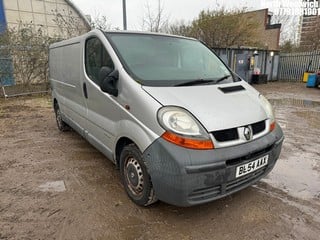 Location: North Woolwich - 2004 RENAULT LL29 DCI 100 Panel Van REG: BL54AAX, Keys: No, MOT Expiry date: 17/03/2023, 1870 Diesel, 6 Speed Manual Diesel, Former Keepers: 6