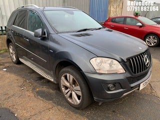 Location: BELVEDERE - 2011 MERCEDES-BENZ 	 ML300 SPORT CDI BLUE-CY A 	 ESTATE REG: YD61NGG , 2987cc DIESEL, 7 SPEED AUTO DIESEL, Former Keepers: 5, Keys: No, MOT: Expiry date01/05/2025