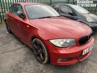 Location: BELVEDERE - 2009 BMW 118D M SPORT 	 COUPE REG: LL59KPR, 1995cc DIESEL, 6 SPEED MANUAL DIESEL, Former Keepers: 5, Keys: No, MOT: Expiry date30.10.2024