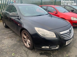 Location: BELVEDERE - 2009 VAUXHALL INSIGNIA SRI 	 5 DOOR HATCHBACK REG: SH59JTU, 1796cc PETROL, 6 SPEED MANUAL PETROL, Former Keepers: 10, Keys: No, MOT: Expiry date05.09.2025