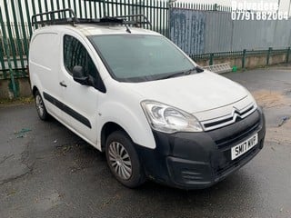 Location: BELVEDERE - 2017 CITROEN BERLINGO 625 EN-PRISE BLU 	 PANEL VAN REG: SM17MVP, 1560cc DIESEL, 5 SPEED MANUAL DIESEL, Former Keepers: 6, Keys: No, MOT: Expiry date18/07/2025