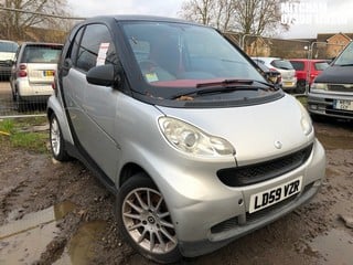 Location: MITCHAM - 2009 SMART FORTWO PASSION CDI AUTO 	 COUPE REG: LD59VZR, 799cc DIESEL, 5 SPEED AUTO DIESEL, Former Keepers: 4, Keys: No, MOT: Expiry date14/11/2024