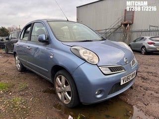 Location: Mitcham - 2010 NISSAN MICRA N-TEC 5 Door Hatchback REG: VU60WHN, Keys: No, MOT Expiry date: 05/10/2023, 1240 Petrol, 5 Speed Manual Petrol, Former Keepers: 5