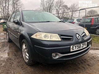 Location: Mitcham - 2008 RENAULT MEGANE DYNAMIQUE S VVT Estate REG: EY58ZPV, Keys: No, MOT Expiry date: 29/08/2024, 1598 Petrol, 5 Speed Manual Petrol, Former Keepers: 3