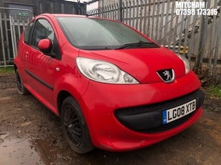 Location: Mitcham - 2008 PEUGEOT 107 URBAN 3 Door Hatchback REG: LG08XTB, Keys: No, MOT Expiry date: 31/08/2024, 998 Petrol, 5 Speed Manual Petrol, Former Keepers: 3