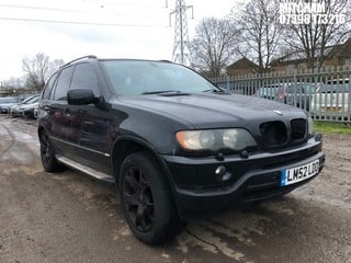 Location: Mitcham - 2002 BMW X5 SPORT AUTO Estate REG: LM52LDO, Keys: No, MOT Expiry date: 22/04/2025, 2979 Petrol, 5 Speed Auto Petrol, Former Keepers: 16