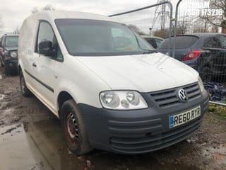 Location: Mitcham - 2010 VOLKSWAGEN CADDY 69PS SDI Panel Van REG: RE60RYR, Keys: No, MOT Expiry date: 06/12/2023, 1968 Diesel, 5 Speed Manual Diesel, Former Keepers: 3