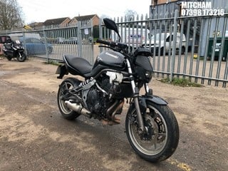 Location: Mitcham - 2011 KAWASAKI EX 650 C9F Motorcycle REG: EU11CVF, Keys: No, MOT Expiry date: 15/05/2025, 649 Petrol, MANUAL, Former Keepers: 7