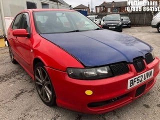 Location: Nottingham - 2003 SEAT LEON 20V TURBO CUPRA 5 Door Hatchback REG: BF52UVM, Keys: No, MOT Expiry date: 30/08/2024, 1781 Petrol, 6 Speed Manual Petrol, Former Keepers: 4