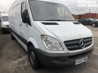 Location: Nottingham - 2012 MERCEDES-BENZ SPRINTER 313 CDI Panel Van REG: KS12ZWD, Keys: No, MOT Expiry date: 07/10/2025, 2143 Diesel, 6 Speed Manual Diesel, Former Keepers: 5