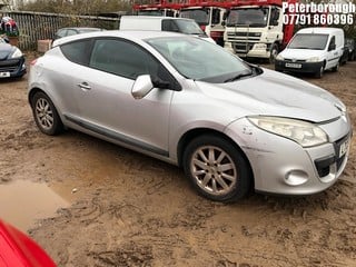 Location: Peterborough - 2009 RENAULT MEGANE PRIVILEGE CVT Coupe REG: LT09VDY, Keys: No, MOT Expiry date: 16/09/2025, 1998 Petrol, Variable Speed Auto Petrol, Former Keepers: 8