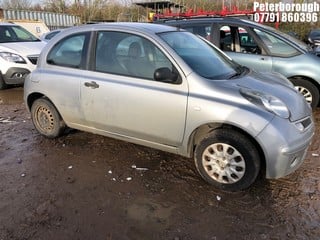 Location: Peterborough - 2008 NISSAN MICRA VISIA 3 Door Hatchback REG: BJ58BPO, Keys: No, MOT Expiry date: 21/12/2024, 1240 Petrol, 5 Speed Manual Petrol, Former Keepers: 5