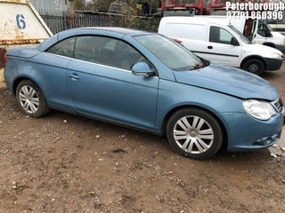 Location: Peterborough - 2006 VOLKSWAGEN EOS FSI Convertible REG: YR56HSJ, Keys: No, MOT Expiry date: 15/09/2023, 1598 Petrol, 6 Speed Manual Petrol, Former Keepers: 8