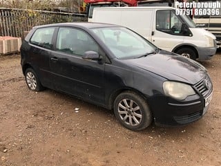 Location: Peterborough - 2007 VOLKSWAGEN POLO SE 80 3 Door Hatchback REG: PG07KXJ, Keys: No, MOT Expiry date: 09/04/2025, 1400 Petrol, 5 Speed Manual Petrol, Former Keepers: 5