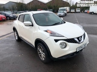 Location: BRENTWOOD - 2014 NISSAN JUKE ACENTA PREMIUM CVT 	 5 DOOR HATCHBCK REG: ET14JSZ, 1598cc PETROL, VARIABLE SPEED AUTO PETROL, Former Keepers: 3, Keys: No, MOT: Expiry date29/10/2025