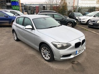 Location: BRENTWOOD - 2014 BMW 116D SE 	 5 DOOR HATCHBACK REG: YB14KCA, 1995cc DIESEL, 6 SPEED MANUAL DIESEL, Former Keepers: 8, Keys: No, MOT: Expiry date25/09/2025