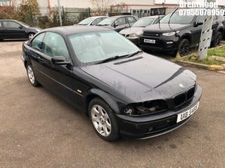 Location: Brentwood - 2001 BMW 318CI SE AUTO Coupe REG: UIB5485, Keys: No, MOT Expiry date: 16/10/2024, 1895 Petrol, 4 Speed Auto Petrol, Former Keepers: 10