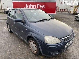 Location: South Wales - 2006 VAUXHALL CORSA DESIGN TWINPORT 5 Door Hatchback REG: KN56FMK, Keys: No, MOT Expiry date: 02/10/2024, 1229 Petrol, 5 Speed Manual Petrol, Former Keepers: 6