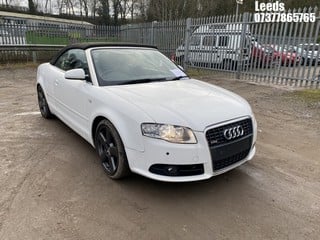 Location: Leeds - 2008 AUDI A4 S LINE TDI 140 CONVERTIBLE REG: NG58MFY, 1986cc DIESEL, 6 SPEED MANUAL DIESEL, Former Keepers: 3, Keys: Yes, MOT Expiry date: 21-12-2021