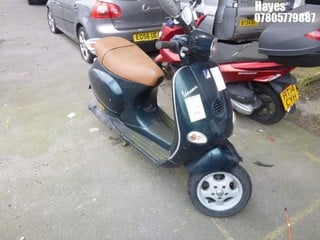 Location:  Hayes - 2003 PIAGGIO VESPA ET4 Scooter REG: LJ03UXP, Keys: No, MOT Expiry date: 17/01/2024, 124 Petrol, AUTOMATIC, Former Keepers: 5