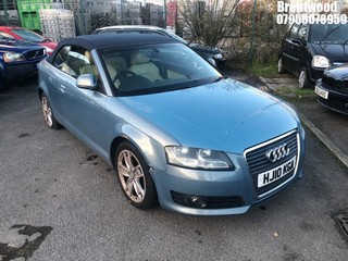 Location: BRENTWOOD - 2010 AUDI A3 SPORT TDI 138 S-A  CONVERTIBLE REG: HJ10KGA, 1968cc DIESEL, 6 SPEED SEMI AUTO DIESEL, Former Keepers: 5, Keys: No, MOT: Expiry date12/05/2025