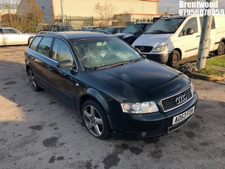 Location: Brentwood - 2003 AUDI A4 FSI SE Estate REG: AO53FDV, Keys: No, MOT Expiry date: 15/10/2024, 1984 Petrol, 5 Speed Manual Petrol, Former Keepers: 4