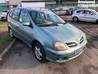 Location: Brentwood - 2002 NISSAN ALMERA TINO SE2 Estate REG: AU52HEV, Keys: No, MOT Expiry date: 27/07/2025, 1769 Petrol, 5 Speed Manual Petrol, Former Keepers: 4