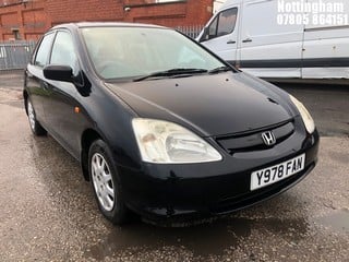 Location: Nottingham - 2001  HONDA CIVIC SE AUTO 5 Door Hatchback REG: Y978FAN, 1396cc Petrol , 4 Speed Auto Petrol, Former Keepers: 2, Keys: Yes, MOT Expiry date: 20/12/2024