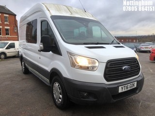 Location: Nottingham - 2016 FORD TRANSIT 350 TREND ECONETI VAN WITH SIDE WINDOWS REG: YT16GOK, 2198cc DIESEL, 6 SPEED MANUAL DIESEL, Former Keepers: 0, Keys: Yes, MOT Expiry date: 12/09/2024