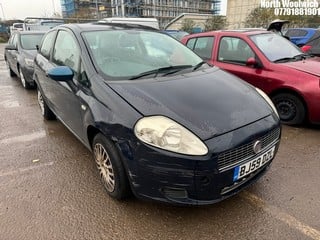 Location: North Woolwich - 2009 FIAT GRANDE PUNTO ACTIVE 77 3 Door Hatchback REG: BJ59DZL, Keys: No, MOT Expiry date: 06/05/2025, 1368 Petrol, 5 Speed Manual Petrol, Former Keepers: 3