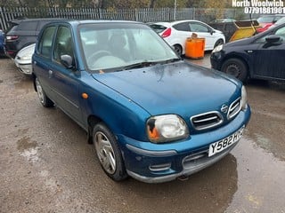 Location: North Woolwich - 2001 NISSAN MICRA S AUTO 5 Door Hatchback REG: Y582HYD, Keys: No, MOT Expiry date: 18/04/2023, 1348 Petrol, Variable Speed Auto Petrol, Former Keepers: 3