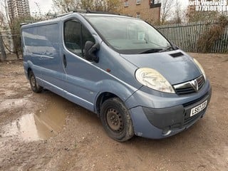 Location: North Woolwich - 2007 VAUXHALL VIVARO 2900 SPORTIVE Panel Van REG: LS57ZZB, Keys: No, MOT Expiry date: 09/07/2025, 1995 Diesel, 6 Speed Manual Diesel, Former Keepers: 5