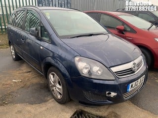 Location: BELVEDERE - 2012 VAUXHALL ZAFIRA EXCLUSIV MPV REG: MJ12JLO, 1598 Petrol, 5 Speed Manual Petrol, Former Keepers: 6, Keys: No, MOT: Expiry date18/08/2025