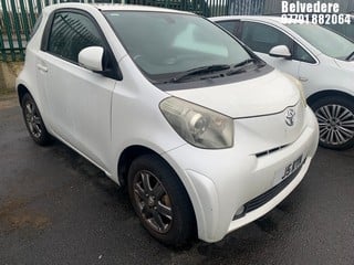 Location: BELVEDERE - 2009 TOYOTA IQ2 VVT-I 3 Door Hatchback REG: J5RYM, 998 Petrol, 5 Speed Manual Petrol , Former Keepers: 6, Keys: No, MOT: Expiry date05/12/2024