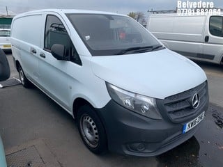 Location: BELVEDERE - 2016 MERCEDES-BENZ VITO 114 BLUETEC PANEL VAN REG: KW16ZHE, 2143cc DIESEL, 6 SPEED MANUAL DIESEL, Former Keepers: 3, Keys: No, MOT: Expiry date24/09/2025