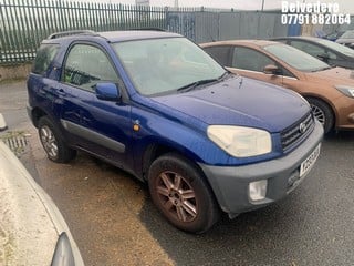 Location: Belvedere - 2001 TOYOTA RAV4 NV VVTI Estate REG: Y233OUA, Keys: No, MOT Expiry date: 20/11/2025, 1794 Petrol, 5 Speed Manual Petrol, Former Keepers: 7