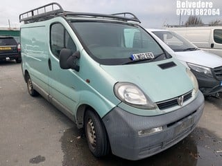 Location: Belvedere - 2002 VAUXHALL VIVARO 2700 DTI SWB Panel Van REG: LW02EEV, Keys: No, MOT Expiry date: 23/04/2024, 1870 Diesel, 5 Speed Manual Diesel, Former Keepers: 7