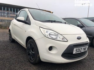 Location: Edinburgh - 2012 FORD KA EDGE 3 Door Hatchback REG: SD12YWE, Keys: No, MOT Expiry date: 07/08/2024, 1242 Petrol, 5 Speed Manual Petrol, Former Keepers: 6