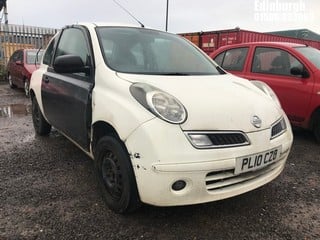 Location: Edinburgh - 2010 NISSAN MICRA VISIA 3 Door Hatchback REG: PL10CZO, Keys: No, MOT Expiry date: 30/07/2024, 1240 Petrol, 5 Speed Manual Petrol, Former Keepers: 5