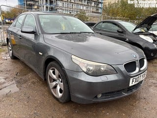 NOTE: ATF Registered Buyers ONLY - Location: North Woolwich - 2007 BMW 520D SE AUTO 4 Door Saloon REG: FX07YXF, Keys: No, 1995 Diesel, 6 Speed Auto Diesel, Former Keepers: 8