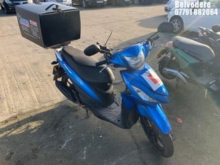 NOTE: ATF Registered Buyers ONLY - Location: Belvedere - 2020 SUZUKI UK 110 NM M0 Motorcycle REG: YK70SYF, Keys: No, 113 Petrol, AUTOMATIC , Former Keepers: 3