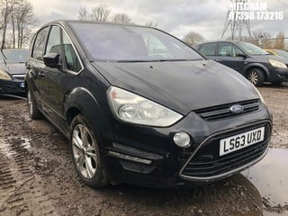 Location: Mitcham - 2013 FORD S-MAX TITANIUM TDCI 138 MPV REG: LS63UXD, Keys: No, MOT Expiry date: 24/07/2024, 1997 Diesel, 6 Speed Manual Diesel, Former Keepers: 2