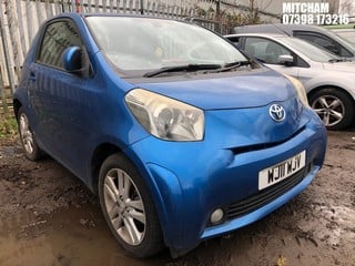 Location: Mitcham - 2011 TOYOTA IQ3 VVT-I 3 Door Hatchback REG: WJ11WJV, Keys: No, MOT Expiry date: 25/07/2024, 1329 Petrol, 6 Speed Manual Petrol, Former Keepers: 5