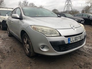 Location: Mitcham - 2010 RENAULT MEGANE DYNAMIQUE TTOM VVT 5 Door Hatchback REG: LL60FBO, Keys: No, MOT Expiry date: 05/07/2024, 1598 Petrol, 6 Speed Manual Petrol, Former Keepers: 6