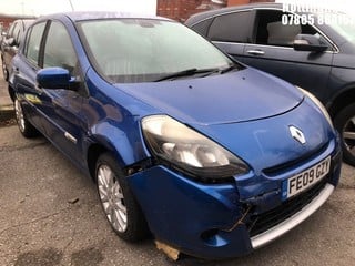 Location: Nottingham - 2009 RENAULT CLIO TOM TOM EDITION 5 Door Hatchback REG: FE09GZY, Keys: No, MOT Expiry date: 24/10/2025, 1149 Petrol, 5 Speed Manual Petrol, Former Keepers: 4