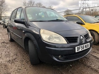 Location: Mitcham - 2008 RENAULT SCENIC DYN VVT MPV REG: BF58NUK, Keys: No, MOT Expiry date: 29/11/2024, 1598 Petrol, 6 Speed Manual Petrol, Former Keepers: 8